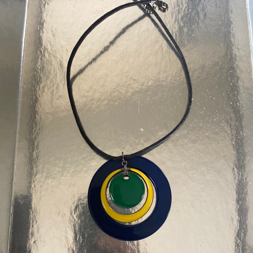 Blue-yellow- green pendant